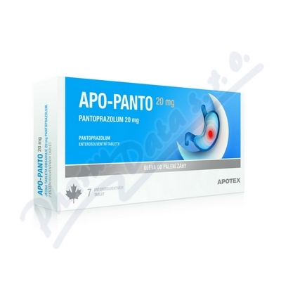 Apo-Panto 20 mg Enterosoventní tablety por.tbl.ent. 14 x 20 mg