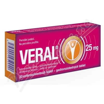 Veral 25mg tbl.ent.30