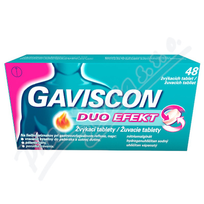 Gaviscon Duo Efekt 250mg/106.5/187.5mg tbl.48