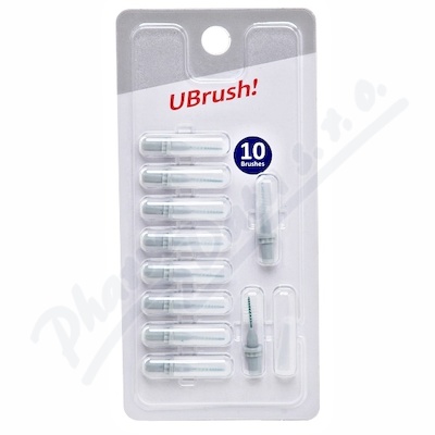 UBrush! mezizubní kartáček 1.2mm šedý 10ks