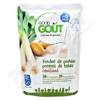 Good Gout Pórek+brambory+treska BIO 190g 6M