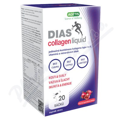 DIAS collagen liquid 15mlx20 sáčků Granát.jablko