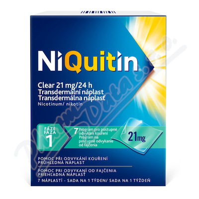 Niquitin Clear 21 mg drm.emp.tdr. 7 x 21 mg