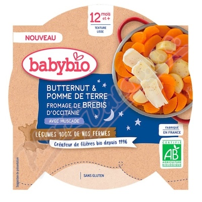 BABYBIO večer.menu dýně-brambor-ovčí sýr 12m+ 230g