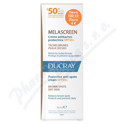 DUCRAY Melascreen Ochranný krém SPF50+ 50ml SLEVA