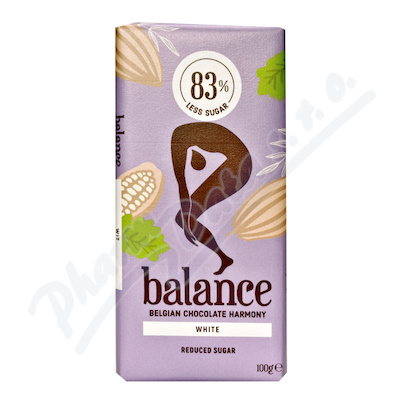 Balance Bílá čokoláda s vanilkou bez cukru 100g