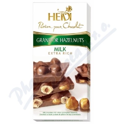 Čokoláda HEIDI GrandOr Milk&Hazelnuts 100g
