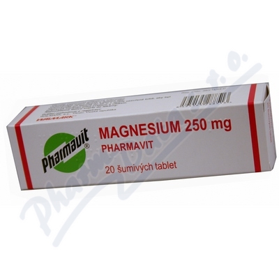 Magnesium 250mg Pharmavit por.tbl.eff.20