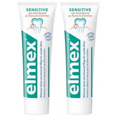 Elmex Sensitive zubní pasta pro citlivé zuby 2 x 75 ml