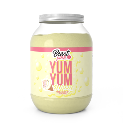 GymBeam Protein Yum Yum Whey BeastPink vanilková zmrzlina 1000 g