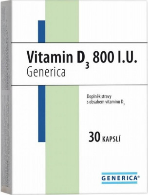 Vitamin D3 800 I.U. Generica cps.30
