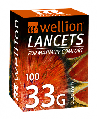 Wellion lancety 33G 100ks