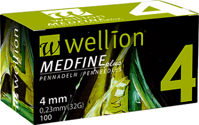 Wellion MEDFINE jehly inz.pera 0.23x4mm 32G 100ks
