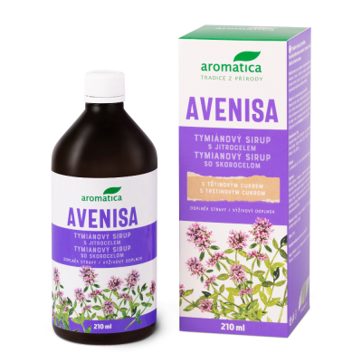 AROMATICA Avenisa tymiánový sirup+jitrocel 210ml