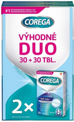 Corega Bio Tabs čistící tablety DUO tbl.2x30
