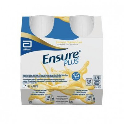 Ensure Plus banánová příchuť por.sol.4x220ml