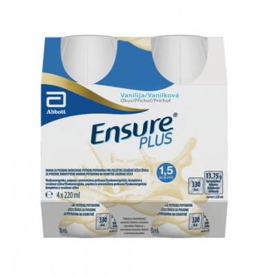 Ensure Plus vanilková příchuť por.sol.4x220ml