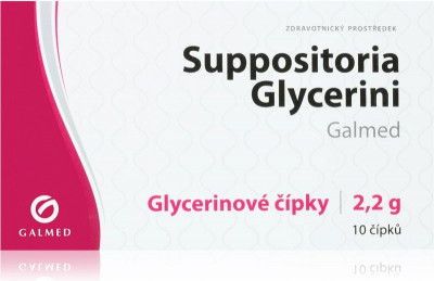 Suppositoria Glycerini 2.2g 10 čípků Galmed
