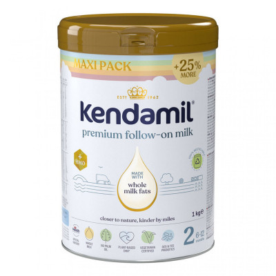 Kendamil Premium kojen.pokrač.mléko 2 HMO+ XXL 1kg