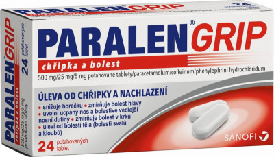 Paralen Grip chřipka+bolest 500/25/5mg tbl.flm24 I
