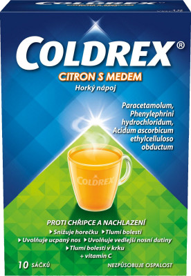Coldrex Horký nápoj Citron med por.plv.sol.scc.10