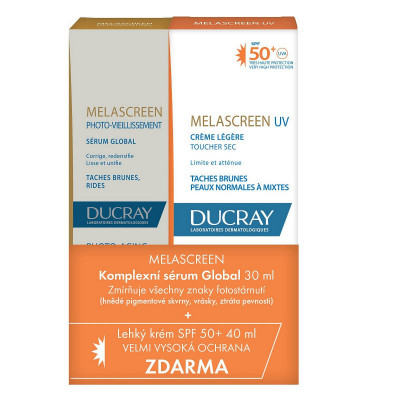 DUCRAY Melascreen sérum 30ml+Lehký kr.SPF50+40ml