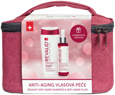 Revalid Anti-Aging vlasová péče set Promo 2021 sérum 50 ml + šampon 75 ml dárková sada