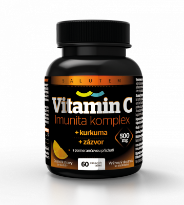 Salutem Pharma Vitamin C 500 mg Imunita komplex kurkuma + zázvor 60 tablet