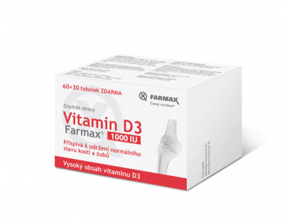 Farmax Vitamin D3 1000IU 90 kapslí