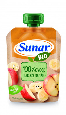 Sunar BIO kapsička Jablko banán 100g