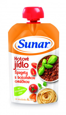 Sunar Hotové jídlo Špagety s boloňskou omáč.120g