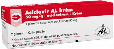 Aciclovir AL Krém drm.crm.1x2g/100mg