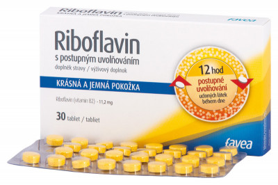 Favea Riboflavin s postupným uvolňováním tbl.30