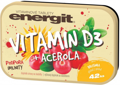 Energit Vitamin D3+acerola tbl.42