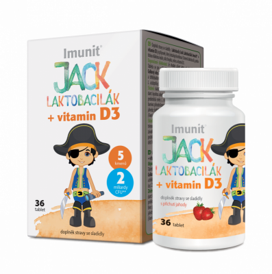 Laktobacily JACK LAKTOBACILÁK Imunit+vit.D3 tbl.36
