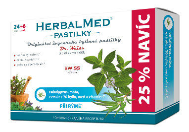 HerbalMed past. Dr.Weiss Eukalypt+máta+vit.C 24+6