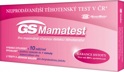 GS Mamatest Těhotenský test 2ks ČR/SK