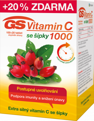 GS Vitamin C1000 + šípky 100+20 tablet