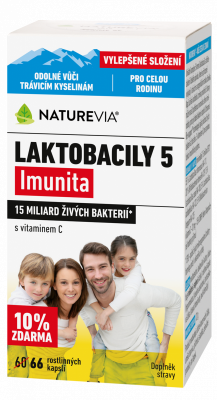 NatureVia Laktobacily 5 Imunita cps.66