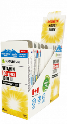 NatureVia Vitamin D3-Efekt 1000 IU BOX tbl.30x10