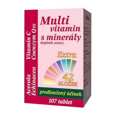 MedPharma Multivitamín s minerály+extra C tbl.107