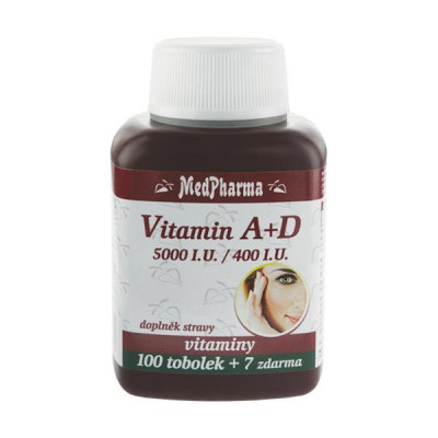 MedPharma Vitamín A+D (5000 I.U./400 I.U.) tob.107