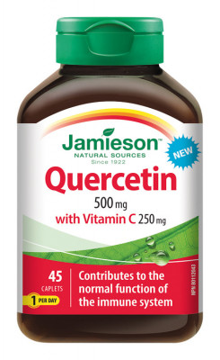 JAMIESON Kvercetin 500 mg s vit.C 250mg tbl.45