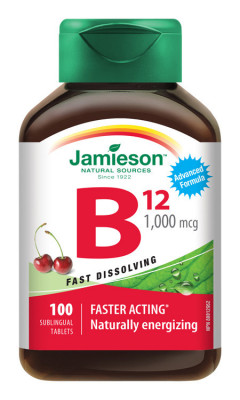 JAMIESON Vitamín B12 1000mcg třešeň tbl.100