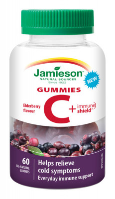 JAMIESON Vitamin C+Immune Shield Gummies pas.60