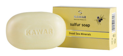 KAWAR Sírové mýdlo s minerály z Mrtvého moře 120g