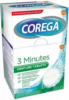 Corega Tabs 3 Minutes Daily cleanser 108ks