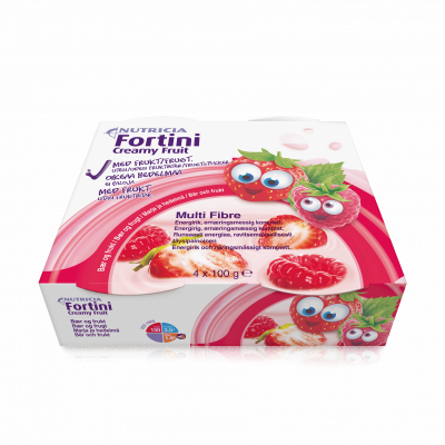 Fortini Creamy Fruit Multi Fibre červ.ovoce 4x100g
