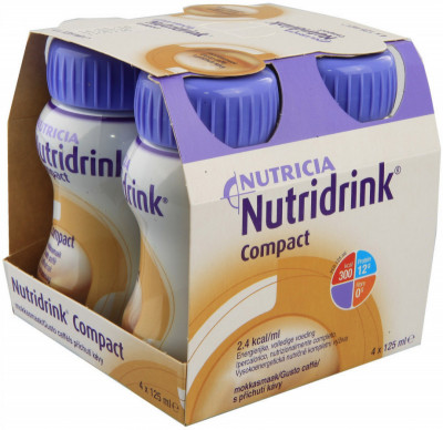 Nutridrink Compact s příchutí kávy por.sol. 4 x 125 ml