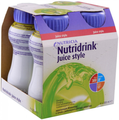 Nutridrink Juice style př.jableč. por.sol.4x200ml
